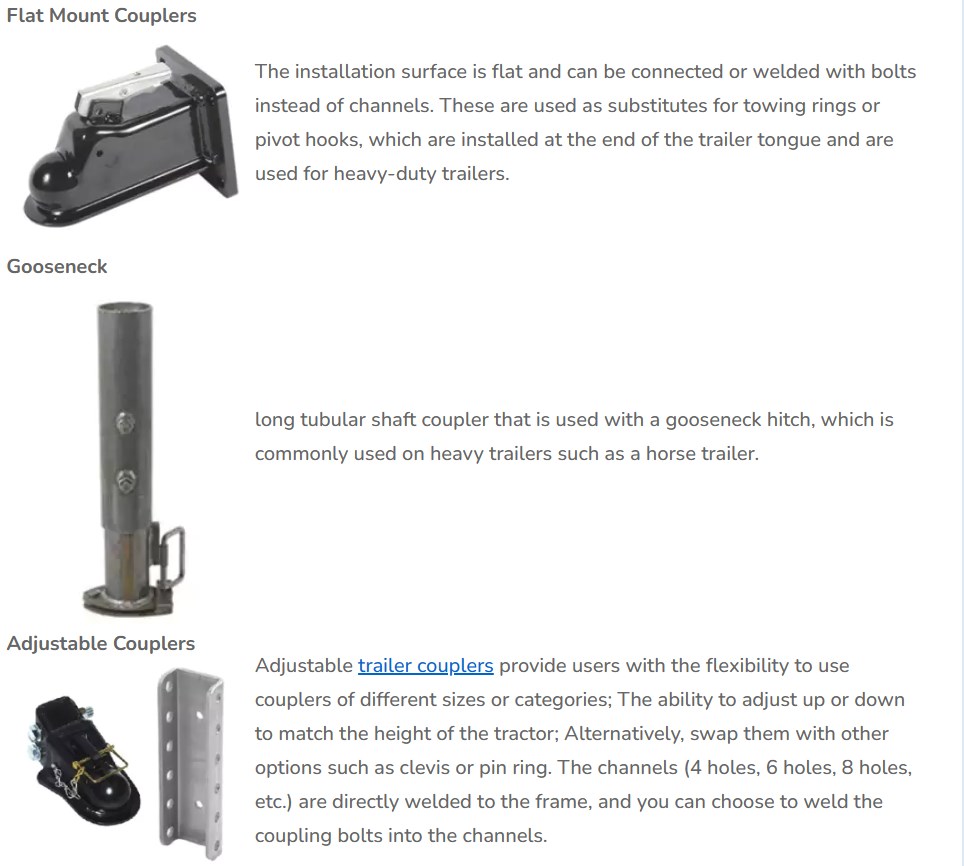 High Quality 15000lbs A1X 2-5/16 Adjusted Coupler Low Price Guaranteed for Used Trailer Parts
